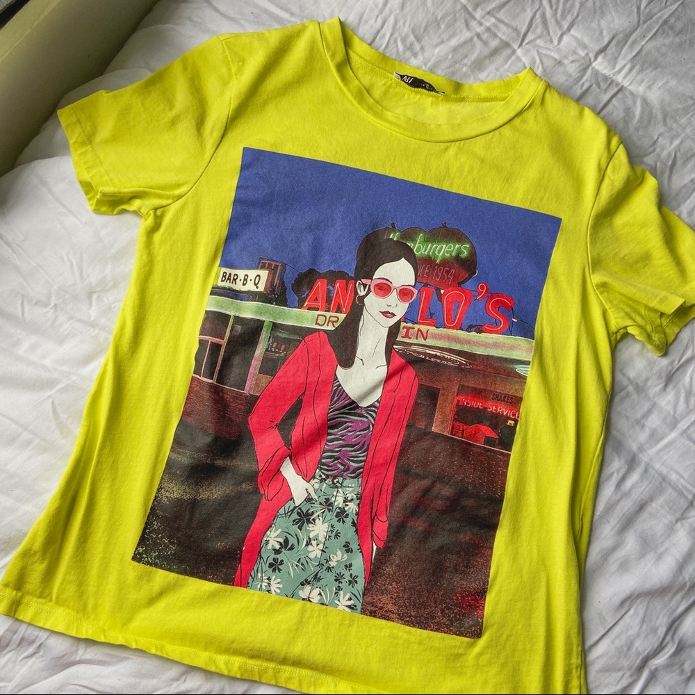 NEON ZARA GRAPHIC TEE